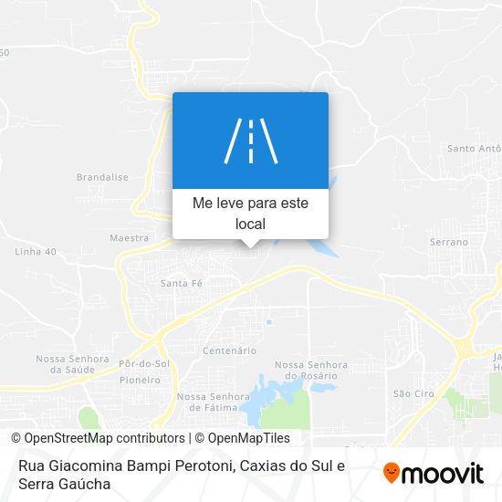 Rua Giacomina Bampi Perotoni mapa