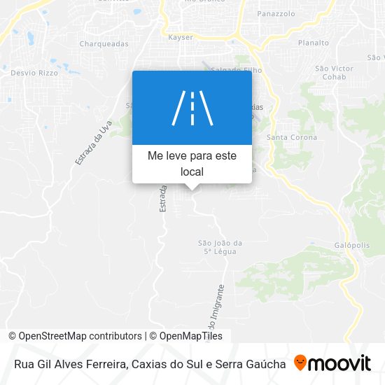 Rua Gil Alves Ferreira mapa