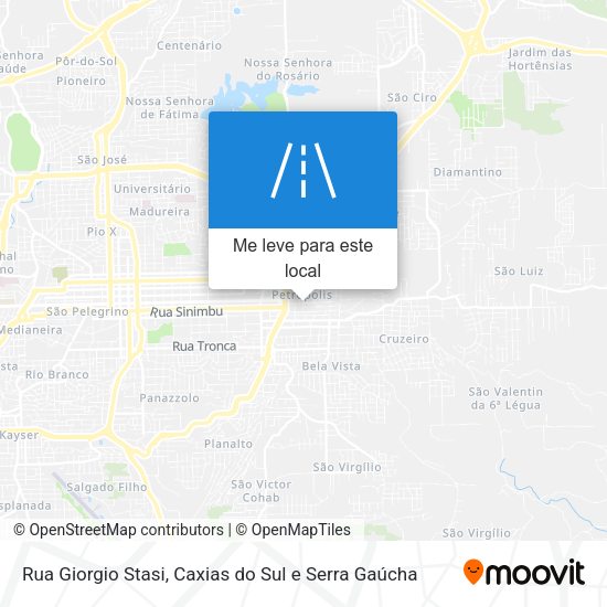 Rua Giorgio Stasi mapa