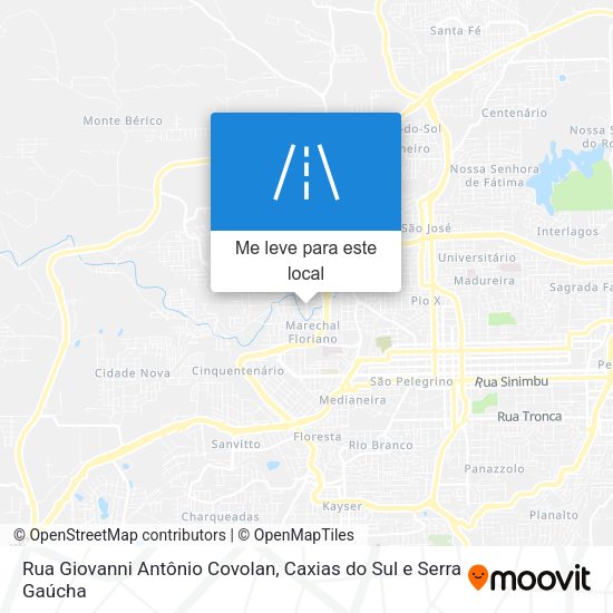 Rua Giovanni Antônio Covolan mapa