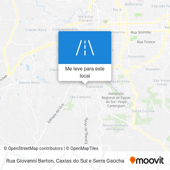 Rua Giovanni Berton mapa