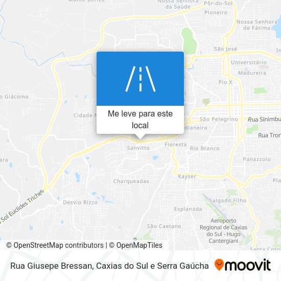 Rua Giusepe Bressan mapa