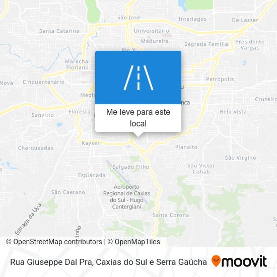 Rua Giuseppe Dal Pra mapa