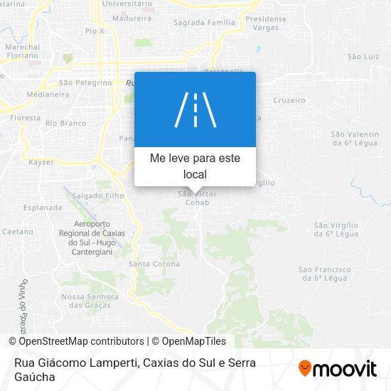 Rua Giácomo Lamperti mapa
