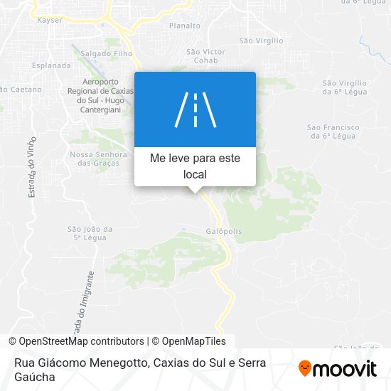 Rua Giácomo Menegotto mapa