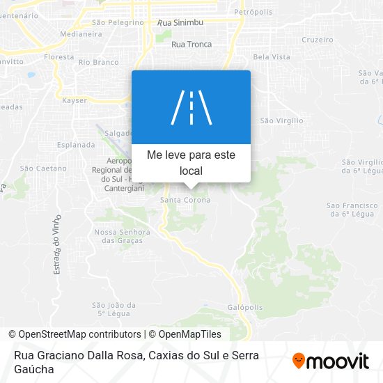 Rua Graciano Dalla Rosa mapa