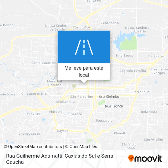 Rua Guilherme Adamatti mapa