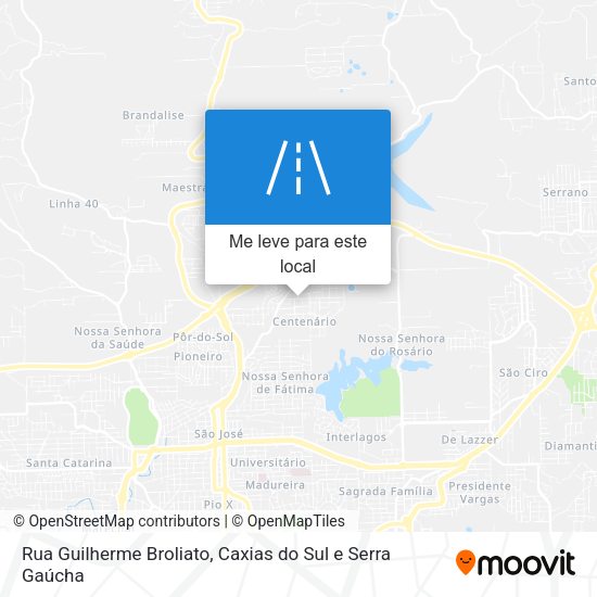 Rua Guilherme Broliato mapa