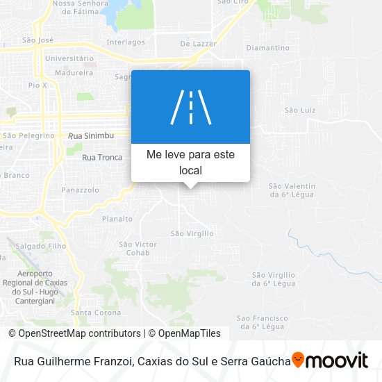 Rua Guilherme Franzoi mapa