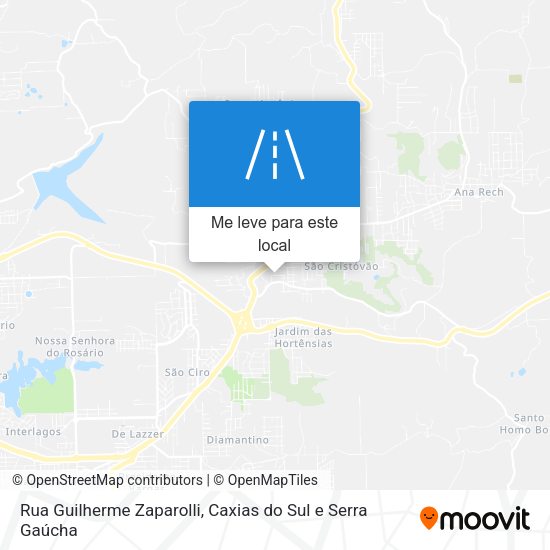 Rua Guilherme Zaparolli mapa