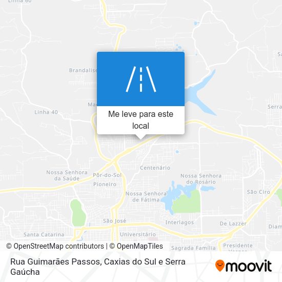 Rua Guimarães Passos mapa