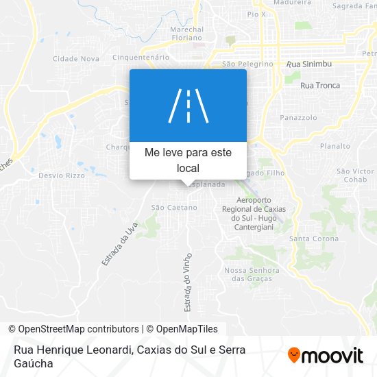 Rua Henrique Leonardi mapa
