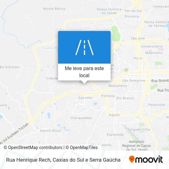 Rua Henrique Rech mapa
