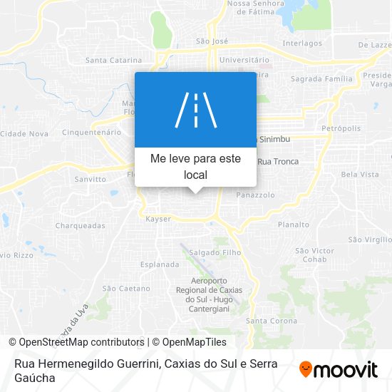 Rua Hermenegildo Guerrini mapa