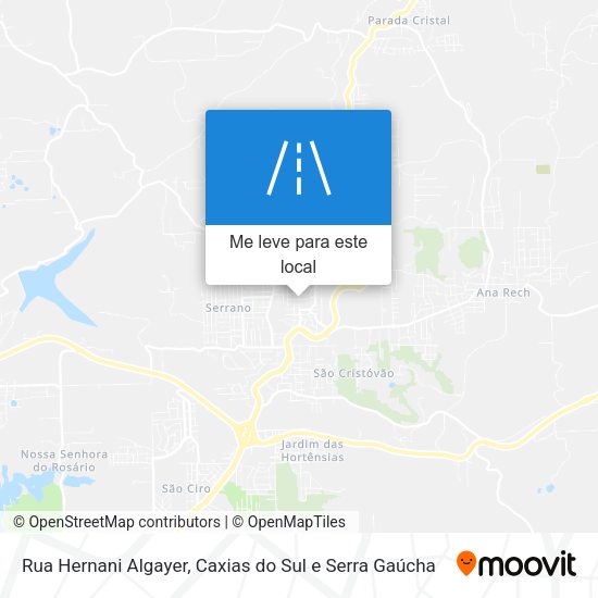 Rua Hernani Algayer mapa
