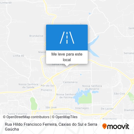 Rua Hildo Francisco Ferreira mapa