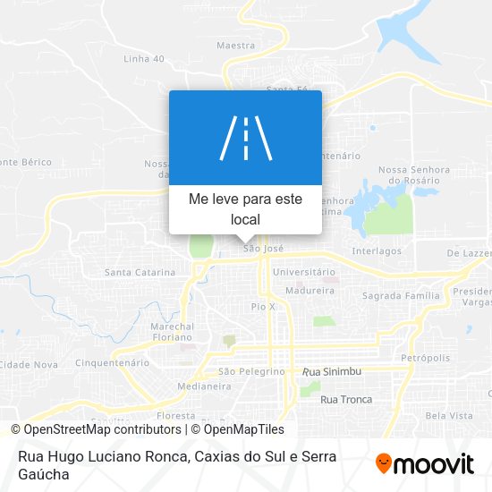 Rua Hugo Luciano Ronca mapa