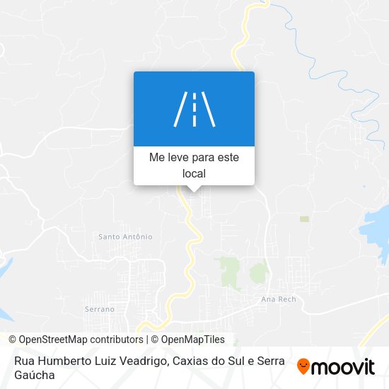 Rua Humberto Luiz Veadrigo mapa
