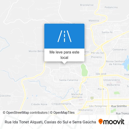 Rua Ida Tonet Alquati mapa