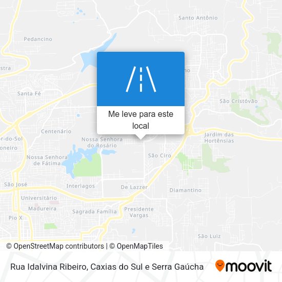Rua Idalvina Ribeiro mapa
