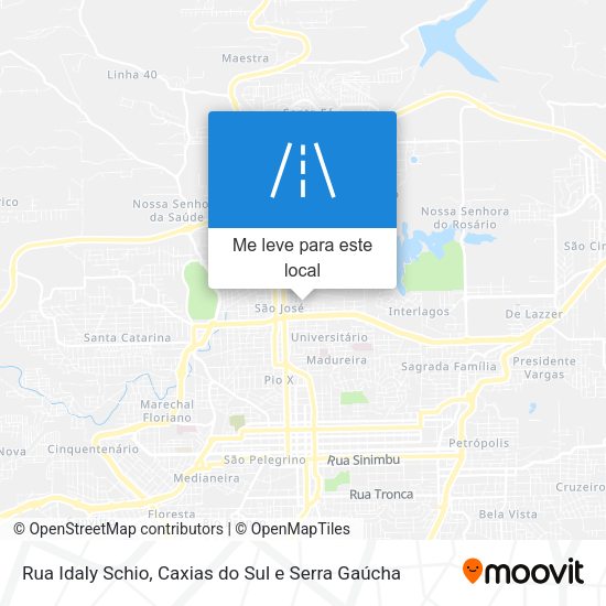 Rua Idaly Schio mapa