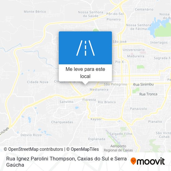 Rua Ignez Parolini Thompson mapa