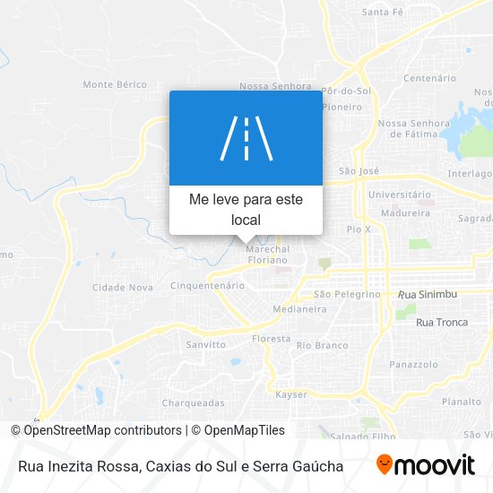 Rua Inezita Rossa mapa