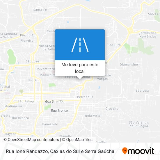 Rua Ione Randazzo mapa