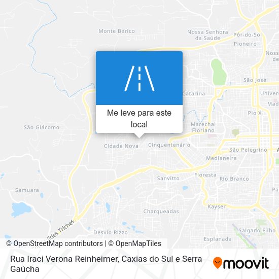 Rua Iraci Verona Reinheimer mapa