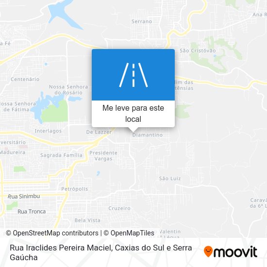 Rua Iraclides Pereira Maciel mapa