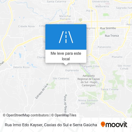Rua Irmo Edo Kayser mapa