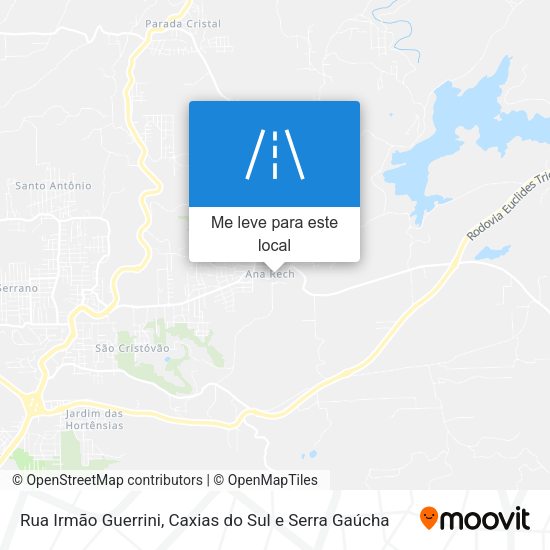 Rua Irmão Guerrini mapa