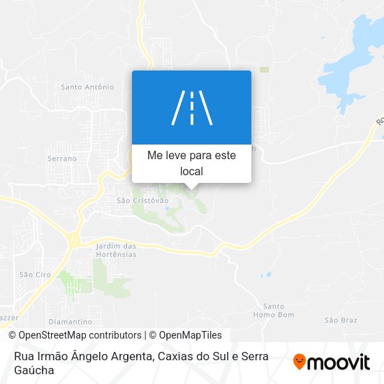 Rua Irmão Ângelo Argenta mapa