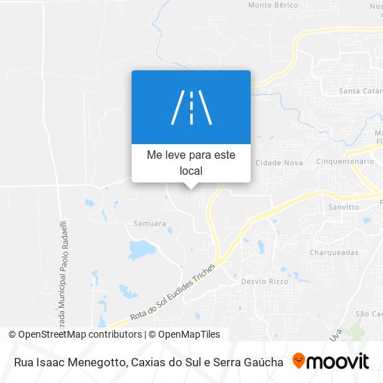 Rua Isaac Menegotto mapa