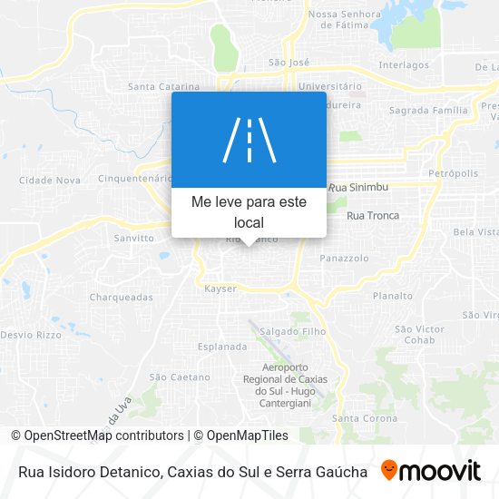 Rua Isidoro Detanico mapa