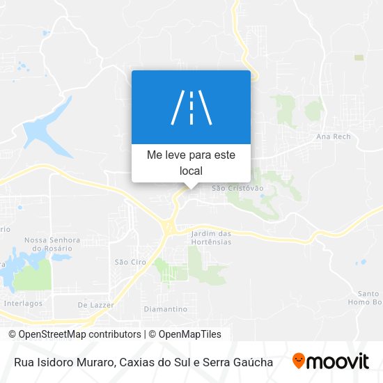Rua Isidoro Muraro mapa