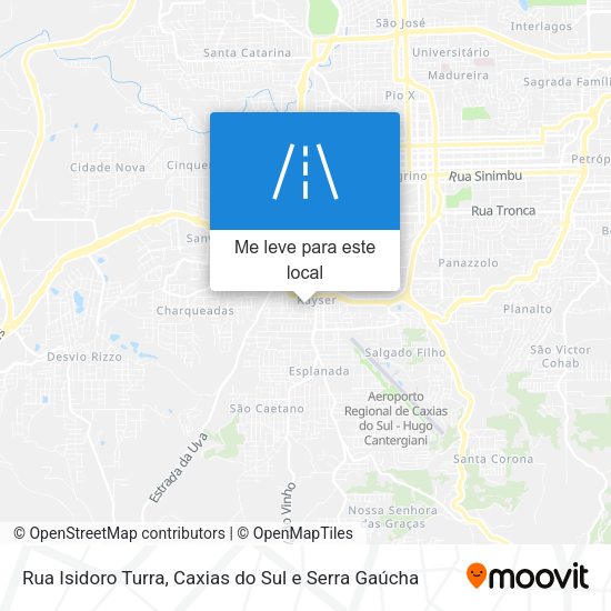 Rua Isidoro Turra mapa