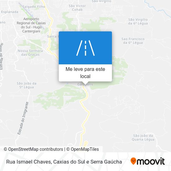 Rua Ismael Chaves mapa