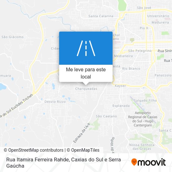 Rua Itamira Ferreira Rahde mapa