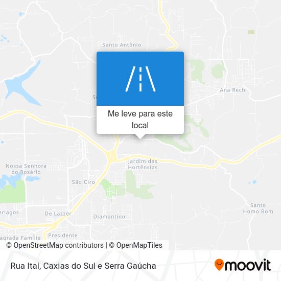 Rua Itaí mapa