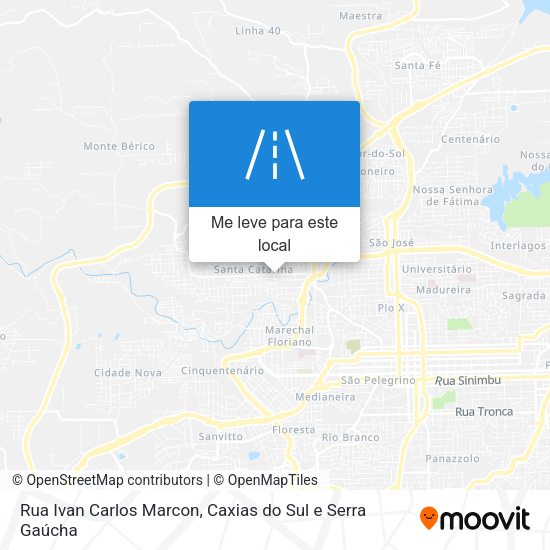 Rua Ivan Carlos Marcon mapa