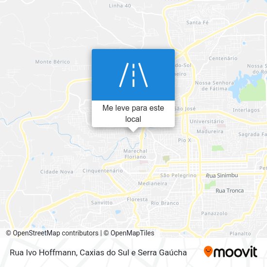 Rua Ivo Hoffmann mapa