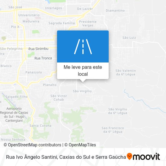 Rua Ivo Ângelo Santini mapa