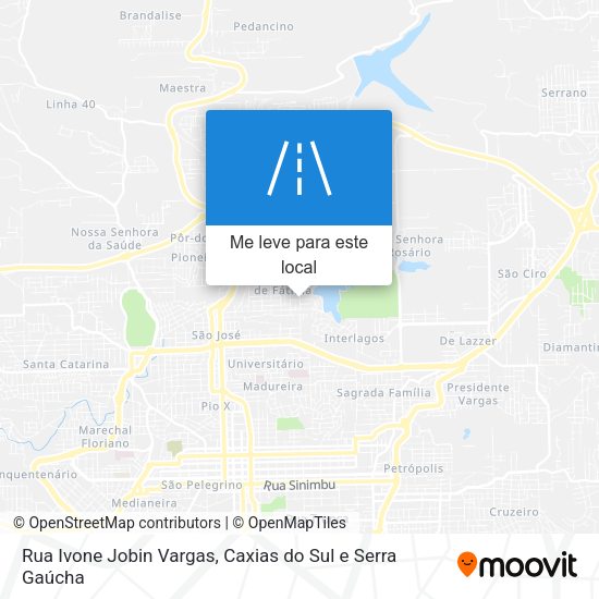 Rua Ivone Jobin Vargas mapa