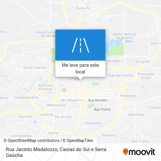 Rua Jacinto Madalozzo mapa