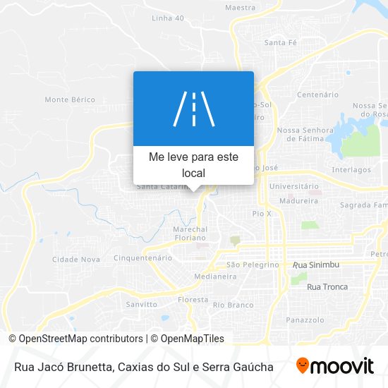 Rua Jacó Brunetta mapa