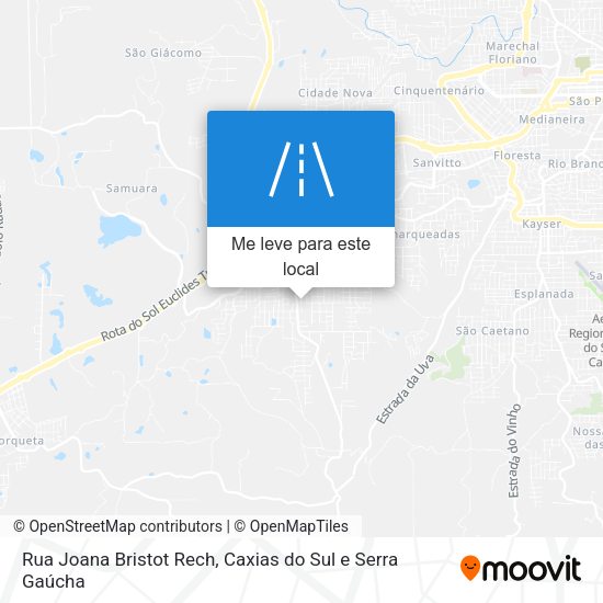 Rua Joana Bristot Rech mapa