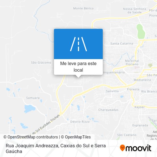 Rua Joaquim Andreazza mapa