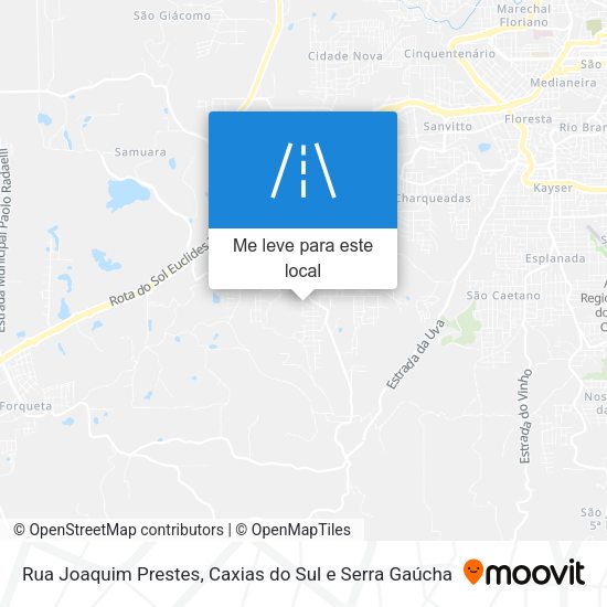 Rua Joaquim Prestes mapa