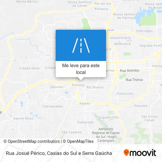 Rua Josué Périco mapa